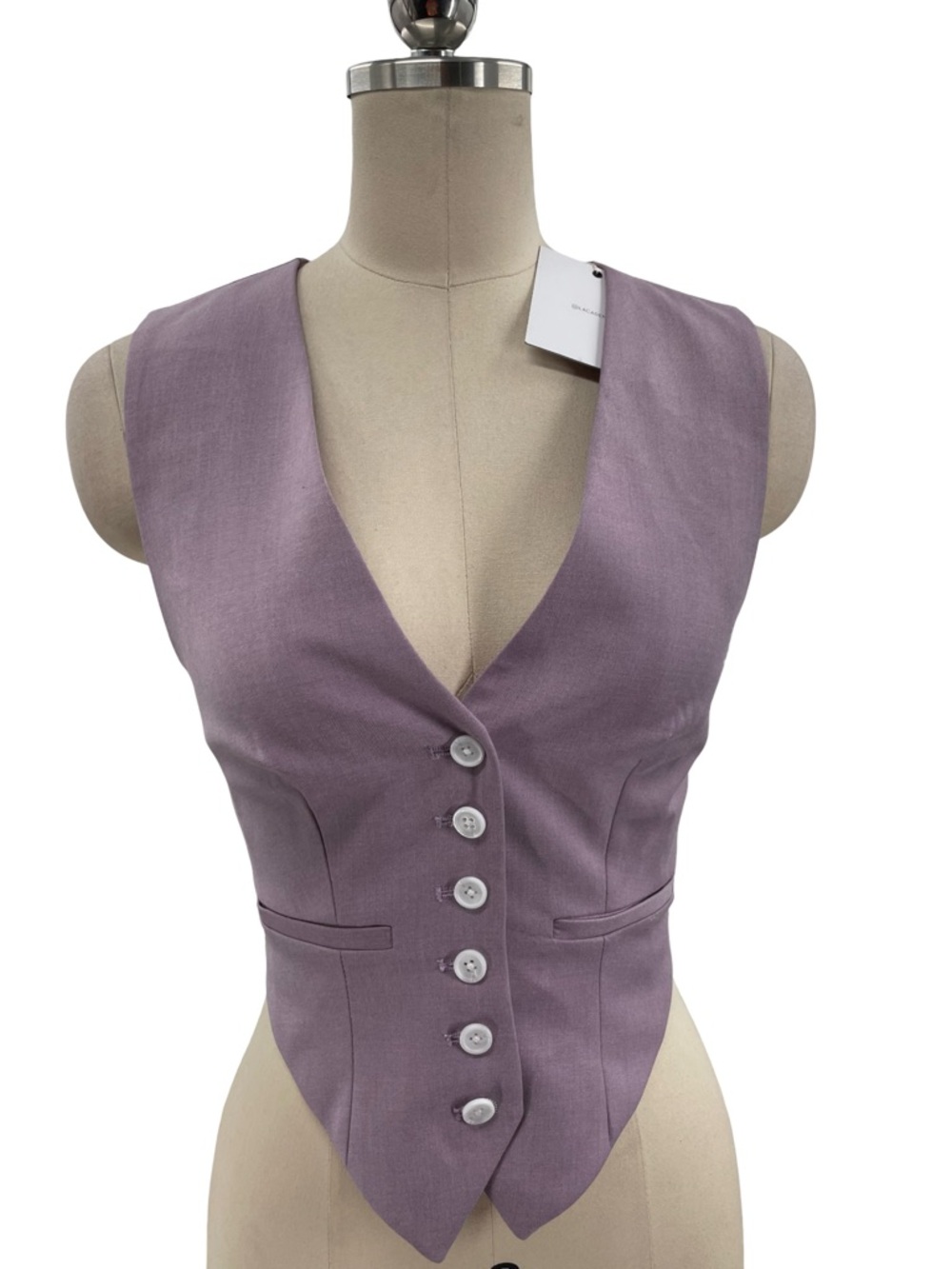 L'Academie Women's Brielle Vest Size XS Light Purple